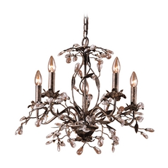 Chandelier in Deep Rust Finish