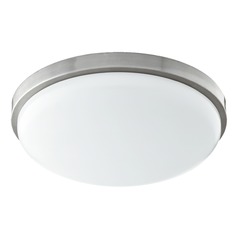 Satin Nickel LED Flush Mount by Quorum Lighting