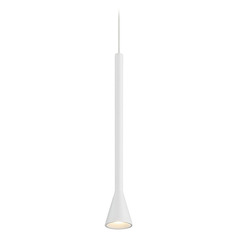 George Kovacs Piccolo Matte White LED Mini-Pendant Light with Conical Shade
