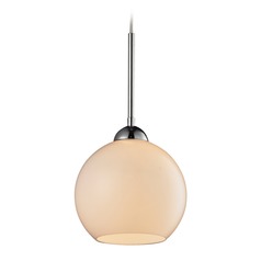 Elk Lighting Cassandra Polished Chrome Mini-Pendant Light with Globe Shade