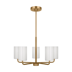 Rhett Medium Chandelier in Satin Bronze by Generation Lighting