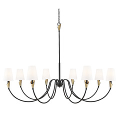 Z-Lite Claudelle Matte Black & Modern Gold Chandelier