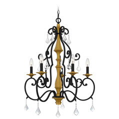 Quoizel Lighting Althea Matte Black Chandelier