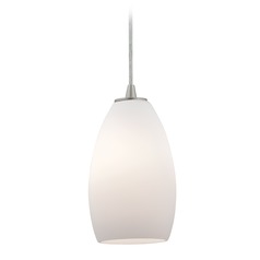 Champagne Brushed Steel LED Mini Pendant by Access Lighting