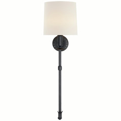 Thomas OBrien Michel Tail Sconce in Aged Iron by VC Signature