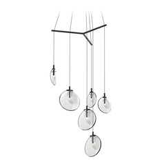 Cantina LED Multi-Light Pendant Black by Sonneman Lighting
