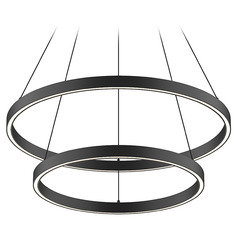 Cerchio Black LED Pendant by Kuzco Lighting
