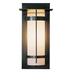 Outdoor Wall Light with Opal Glass - 16-1/4 Inches Tall