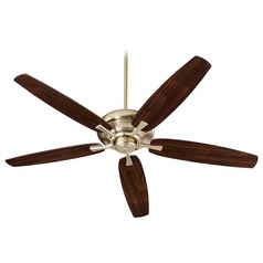 Apex Aged Brass Ceiling Fan Without Light by Quorum Lighting