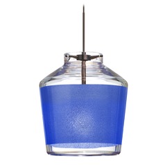 Besa Lighting Pica Bronze Mini-Pendant Light with Urn Shade