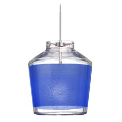 Besa Lighting Pica Satin Nickel Mini-Pendant Light with Urn Shade