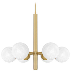 Quoizel Lighting Solei Aged Brass Chandelier