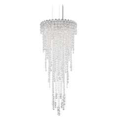 Schonbek Worldwide Lighting Chantant Polished Stainless Steel Pendant Light