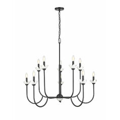 Z-Lite Allistair Matte Black Chandelier