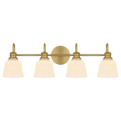 Quoizel Lighting Hinton Aged Brass Bathroom Light