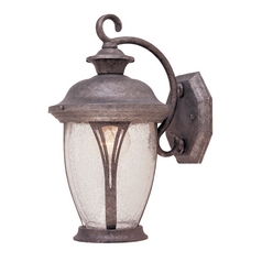 Seeded Glass Outdoor Wall Light Silver Designers Fountain Lighting