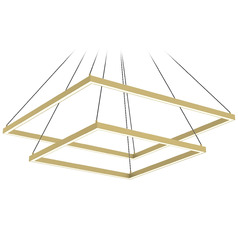 Piazza Brushed Gold LED Pendant by Kuzco Lighting