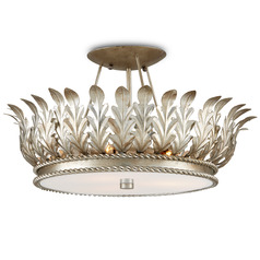 Biddulph 18.50-Inch Semi-Flush Mount in Champagne by Currey & Company