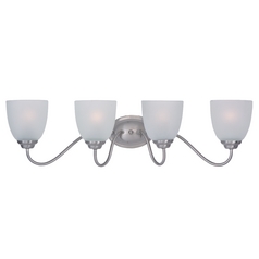 Stefan Satin Nickel Bathroom Light by Maxim Lighting