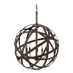 Carson 26.50-Inch Orb Pendant in Vintage Iron by Fredrick Ramond