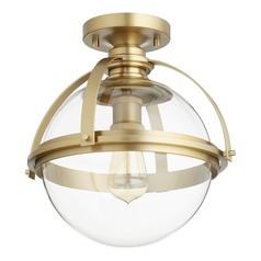 Aged Brass Semi-Flush Mount by Quorum Lighting