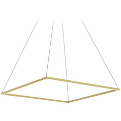 Piazza Brushed Gold LED Pendant by Kuzco Lighting