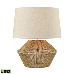 Elk Lighting Vavda Natural LED Table Lamp with Empire Shade