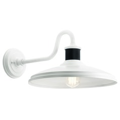 Allenbury 14-Inch Wide Outdoor Wall Light in White by Kichler Lighting