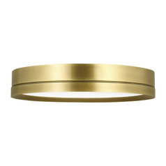 Sean Lavin Finch LED Flush Mount in Plated Brass by Visual Comfort Modern