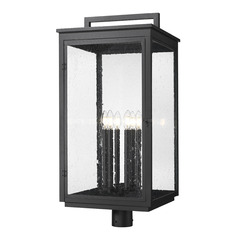 Z-Lite Hartwell Sand Black Post Light