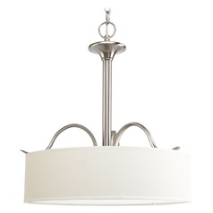 Inspire Drum Pendant in Brushed Nickel by Progress Lighting