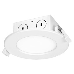 8.5W LED Direct Wire Downlight Edge-Lit 4-Inch 3000K 120V Dimmable by Satco Lighting