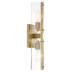 Designers Fountain Latitude Brushed Gold Vertical Bathroom Light