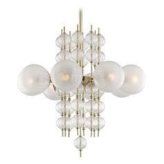 Calypso Aged Brass Chandelier by Hudson Valley Lighting