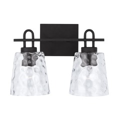 Fenton 15-Inch Vanity Light in Black Iron by Capital Lighting