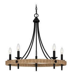 Quoizel Lighting Catania Matte Black Chandelier