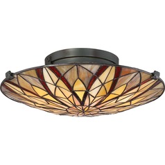 Victory Valiant Bronze Semi-Flush by Quoizel Lighting