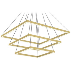Piazza Brushed Gold LED Pendant by Kuzco Lighting