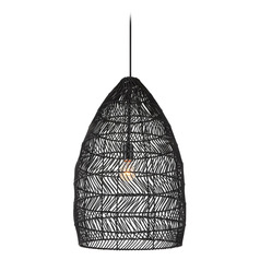 Nandi Matte Black Pendant Light by Uttermost Lighting