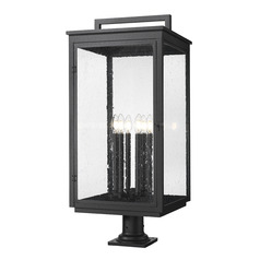 Z-Lite Hartwell Sand Black Post Light