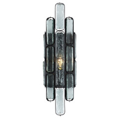 Currey and Company Centurion Clear / Satin Black Sconce