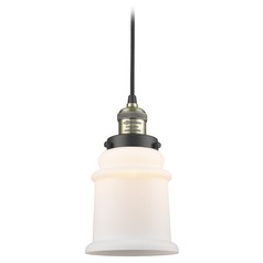Canton Black Antique Brass Mini Pendant by Innovations Lighting