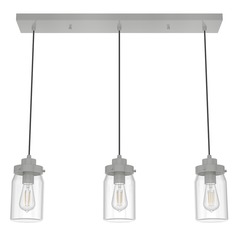 Devon Park Brushed Nickel Multi-Light Pendant by Hunter Fan Company