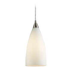 Vesta Satin Nickel Mini-Pendant Light  - Includes Recessed Adapter Kit