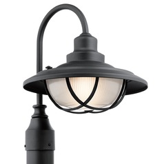 Harvest Ridge 15.75-Inch High Post Light in Textured Black by Kichler Lighting