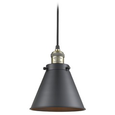 Appalachian Black Antique Brass Mini Pendant by Innovations Lighting