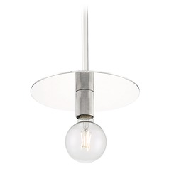 Bizet Polished Nickel Mini-Pendant by Satco Lighting