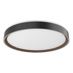 Kuzco Lighting Essex Black & Walnut LED Flushmount Light