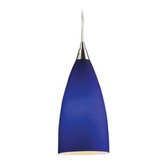 Vesta Satin Nickel Mini-Pendant Light  - Includes Recessed Adapter Kit