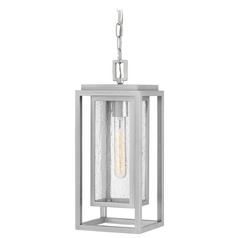 Republic Satin Nickel Outdoor Hanging Light by Hinkley Lighting